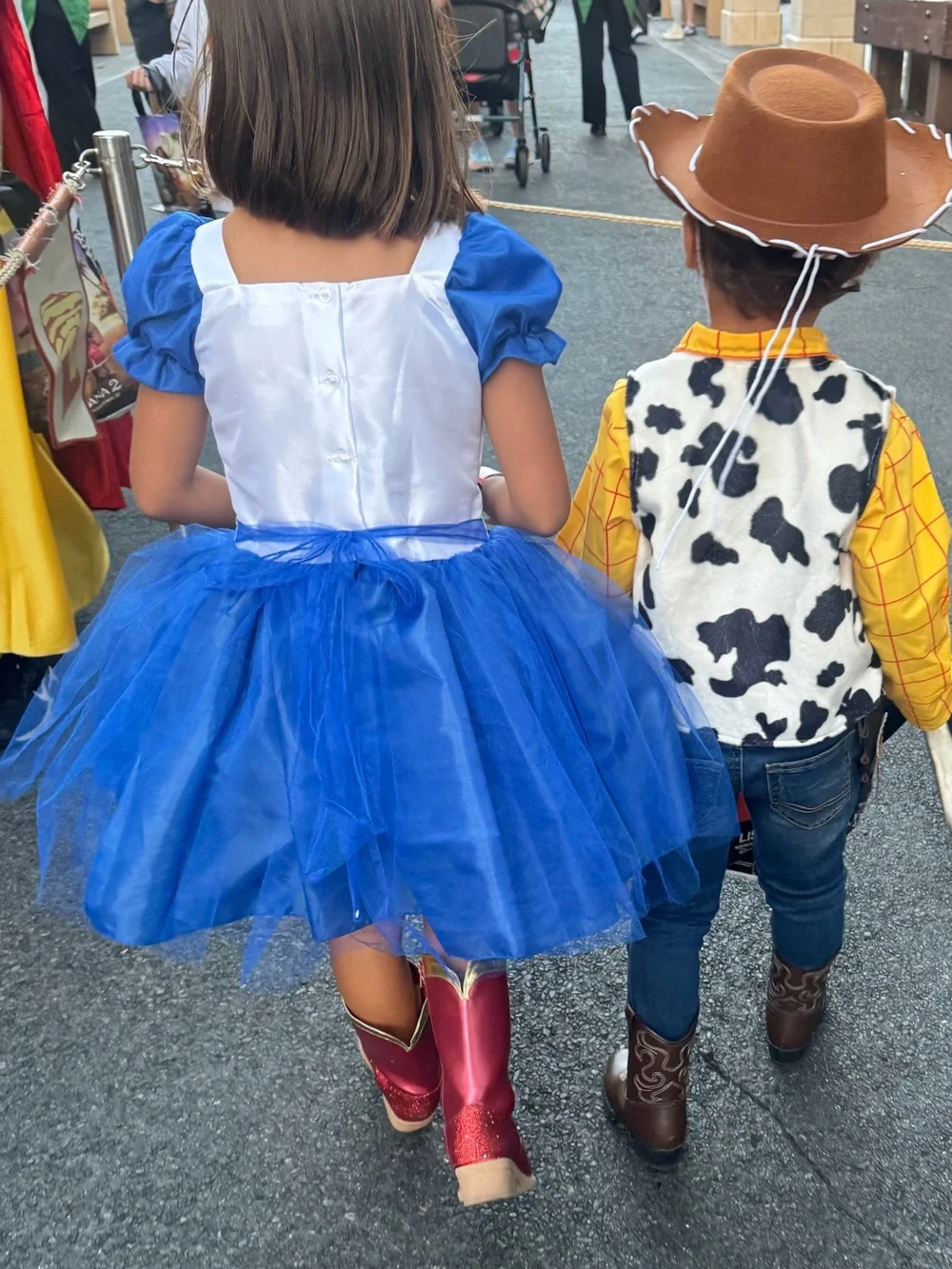 Cowgirl/Jesse Dress-Up Costume for Girls with Cowprint Skirt